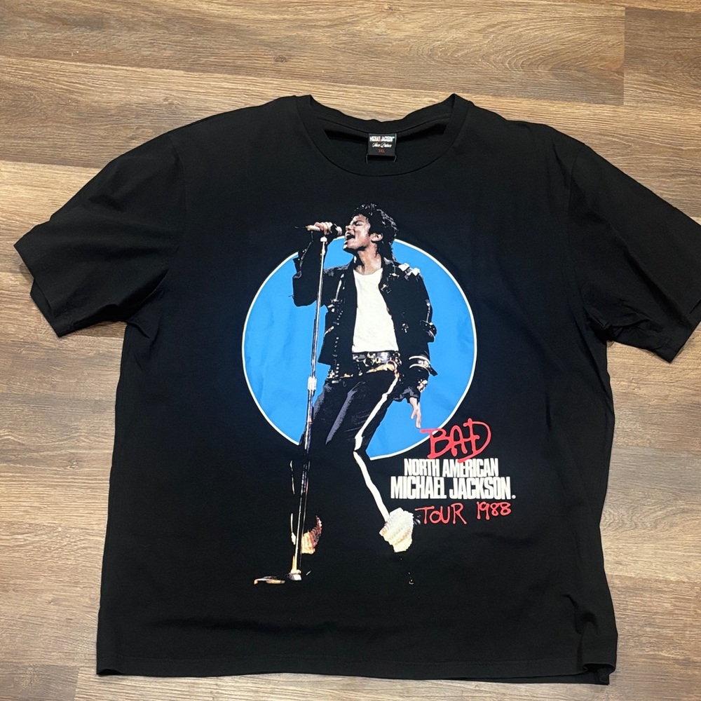 Micheal Jackson original Bad Tour T-Shirt 3XL. The only original concert t shirt